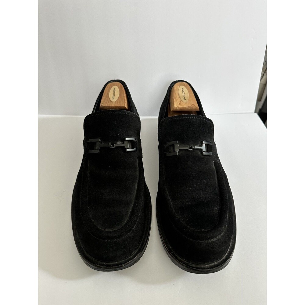Vintage Very Good Cond. Gucci Black Suede (Men's) US 12D Loafers - UK 11 / EU 47